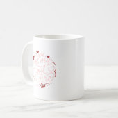 Mug Texte d'amour rose (Devant gauche)