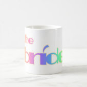 MUG TEXTE D'ARC-EN-CIEL DE JEUNE MARIÉE (Centre)