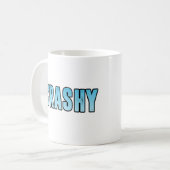 Mug Texte d'argot écrasant (Devant gauche)