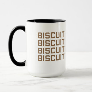 Mug texte de biscuit répété