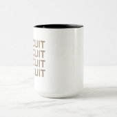 Mug texte de biscuit répété (Centre)