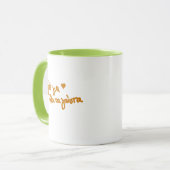 Mug texte de café grec manuscrit  (Devant gauche)