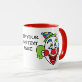Mug Texte de clown personnalisé (Devant droit)