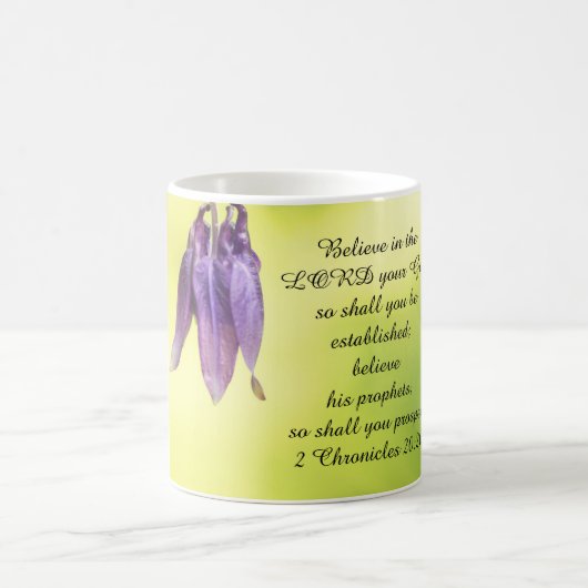 Mug Texte de la Bible 2 Chroniques 20:20 (Centre)