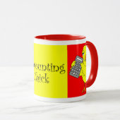 Mug Texte de la comptabilité (Devant droit)