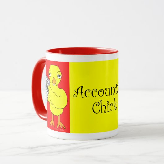 Mug Texte de la comptabilité (Devant gauche)