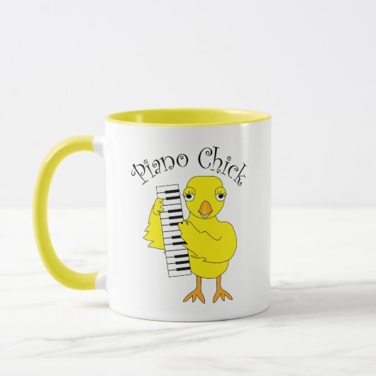 Mug Texte de la sélection de piano (Gauche)