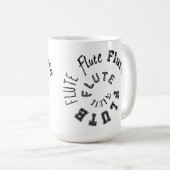 Mug Texte de la spirale de flute (Devant droit)