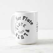 Mug Texte de la spirale de flute (Devant gauche)