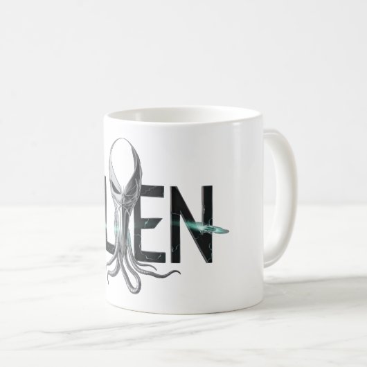 Mug Texte de l'Alien d'espace (Devant droit)