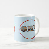 Mug Texte de levée de soleil OBX (Devant droit)