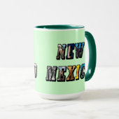 Mug Texte de l'image du Nouveau-Mexique (Devant droit)