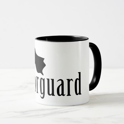 Mug Texte de l'indicateur de couleur (Devant droit)