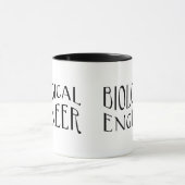 Mug Texte de l'ingénieur biologique (Centre)