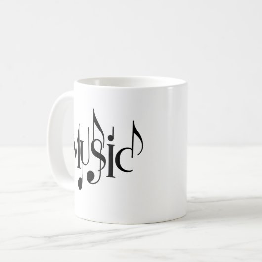 Mug Texte de musique (Devant gauche)