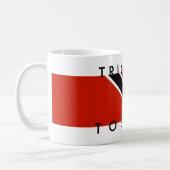 Mug texte de nom de symbole de drapeau de pays du (Gauche)