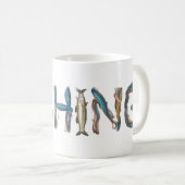 Mug Texte de pêche (Devant droit)