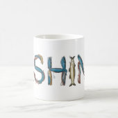 Mug Texte de pêche (Centre)