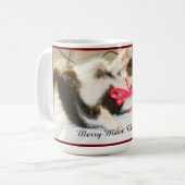 Mug Texte de photo de souvenir de chaton, flocon de ne (Devant gauche)
