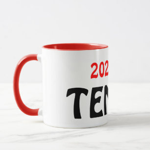 Mug Texte de raquette de tennis
