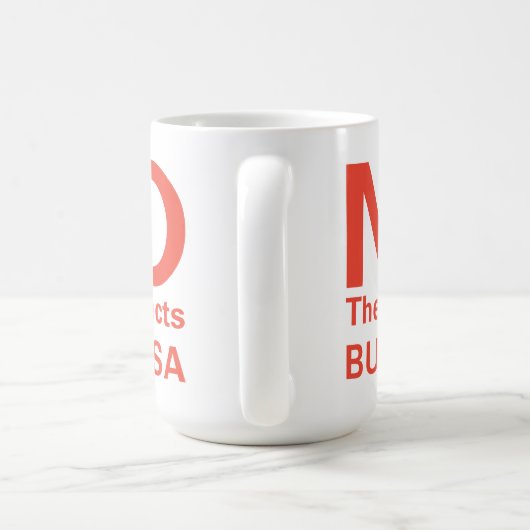 Mug texte de revers MOLO et dos de cheval (Poignée)