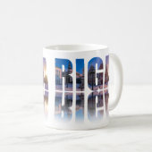 Mug Texte de Riga, Lettonie (Devant droit)