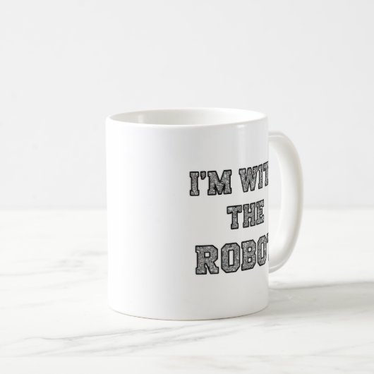 Mug Texte de robot (Devant droit)
