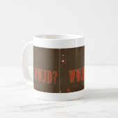 Mug Texte de rouille WWJD whimy (Devant gauche)
