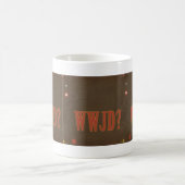 Mug Texte de rouille WWJD whimy (Centre)