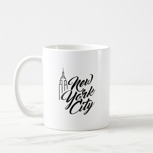 Mug Texte de script NYC (Gauche)