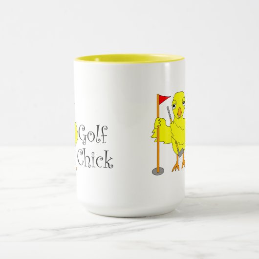 Mug Texte de sélection de golf (Centre)