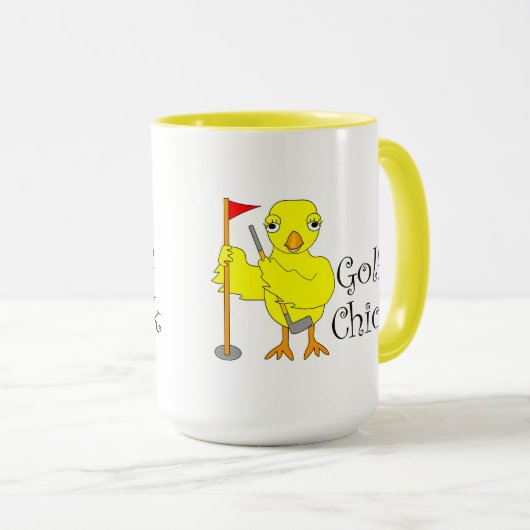 Mug Texte de sélection de golf (Devant droit)