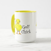 Mug Texte de sélection de golf (Devant gauche)