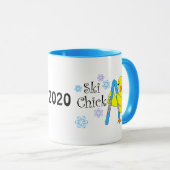 Mug Texte de sélection de ski (Devant droit)