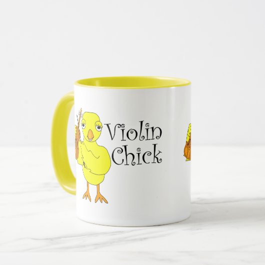Mug Texte de sélection de violon (Devant gauche)