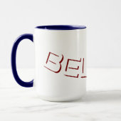 Mug Texte de style bloc chrétien « Croire » (Gauche)