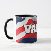 Mug Texte de Vance avec drapeau et aigle chauve (Gauche)