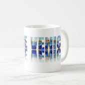Mug Texte de Venise avec réflexion (Devant droit)