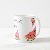 Mug Texte des pièces de pastèque (Devant droit)