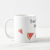 Mug Texte des pièces de pastèque (Gauche)