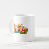 Mug Texte d'été coloré (Devant gauche)