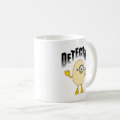 Mug Texte du détective Egghead (Devant droit)