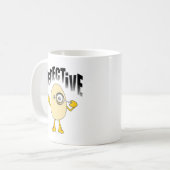 Mug Texte du détective Egghead (Devant gauche)