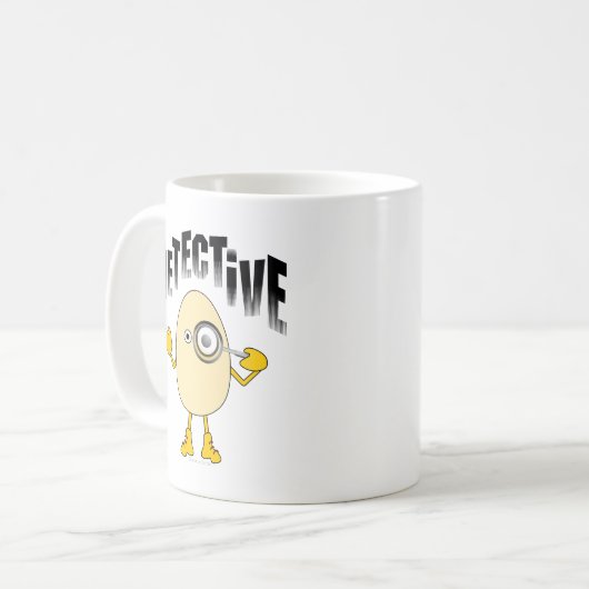 Mug Texte du détective Egghead (Devant gauche)