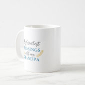 Mug Texte du devis de grand-père amusant personnalisé (Devant gauche)