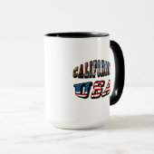 Mug Texte du drapeau de la Californie (Devant droit)
