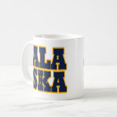 Mug Texte du drapeau de l'État de l'Alaska (Devant gauche)