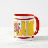 Mug Texte du drapeau écossais (Devant droit)