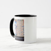 Mug Texte du Magnificat avec un portrait de (Devant gauche)