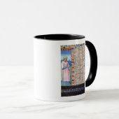 Mug Texte du Magnificat avec un portrait de (Devant droit)
